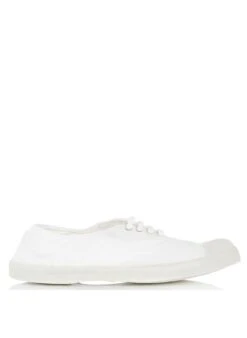 BENSIMON Stoffen Gympen Met Vetersluiting | Wit