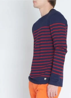 Armor-Lux Slim-fit Marineshirt Van Lichte Katoenen Jersey Met Ronde Hals | Veelkleurig -Havaianas Shop 2087496