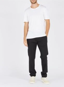 Sandro Slim-fit Broek Van Wol En Flanel Met Elastische Taille | Zwart 27 Sandro Slim-fit Broek Van Wol En Flanel Met Elastische Taille | Zwart -Havaianas Shop 2279038