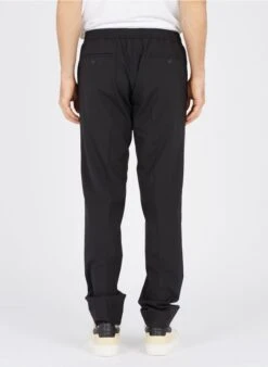 Sandro Slim-fit Broek Van Wol En Flanel Met Elastische Taille | Zwart 24 Sandro Slim-fit Broek Van Wol En Flanel Met Elastische Taille | Zwart -Havaianas Shop 2279039