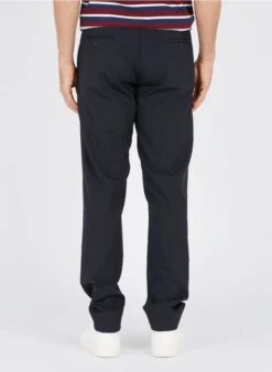 Sandro Slim-fit Broek Van Wol En Flanel Met Elastische Taille | Blauw 18 Sandro Slim-fit Broek Van Wol En Flanel Met Elastische Taille | Blauw -Havaianas Shop 2279117