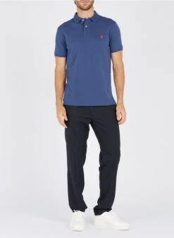 Sandro Slim-fit Broek Van Wol En Flanel Met Elastische Taille | Blauw 23 Sandro Slim-fit Broek Van Wol En Flanel Met Elastische Taille | Blauw -Havaianas Shop 2279127