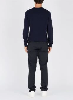 Sandro Slim-fit Broek Van Wol En Flanel Met Elastische Taille | Blauw 26 Sandro Slim-fit Broek Van Wol En Flanel Met Elastische Taille | Blauw -Havaianas Shop 2279129