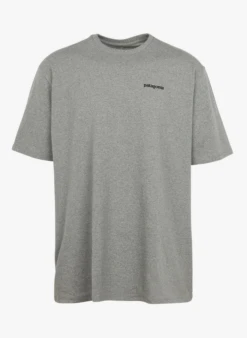 Patagonia Regular-fit T-shirt Met Ronde Hals En Zeefdruk Katoenblend | Grijs