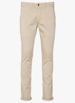 LE TEMPS DES CERISES Slim-fit, Katoenen Chino | Beige