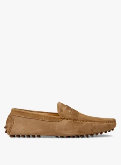 Lewis - Leren Loafers | Beige