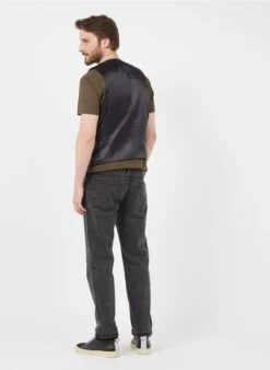 Ikks Slim-fit T-shirt Van Gevlamd Katoen Met V-hals | Kaki -Havaianas Shop 3060201