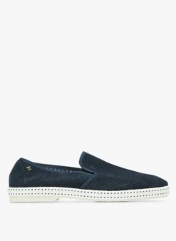 RIVIERAS SUNTAN - Leren Espadrilles | Blauw