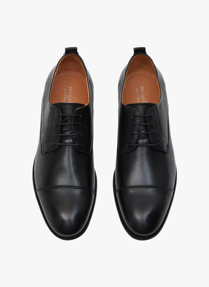 Minelli EDAN - Leren Derby's | Zwart 5 Minelli EDAN - Leren Derby's | Zwart - Afbeelding 3