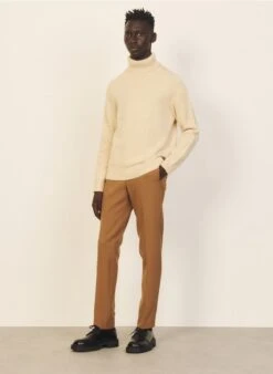 Sandro JERSEY - Rechte Broek | Bruin 8 Sandro JERSEY - Rechte Broek | Bruin -Havaianas Shop 3223886