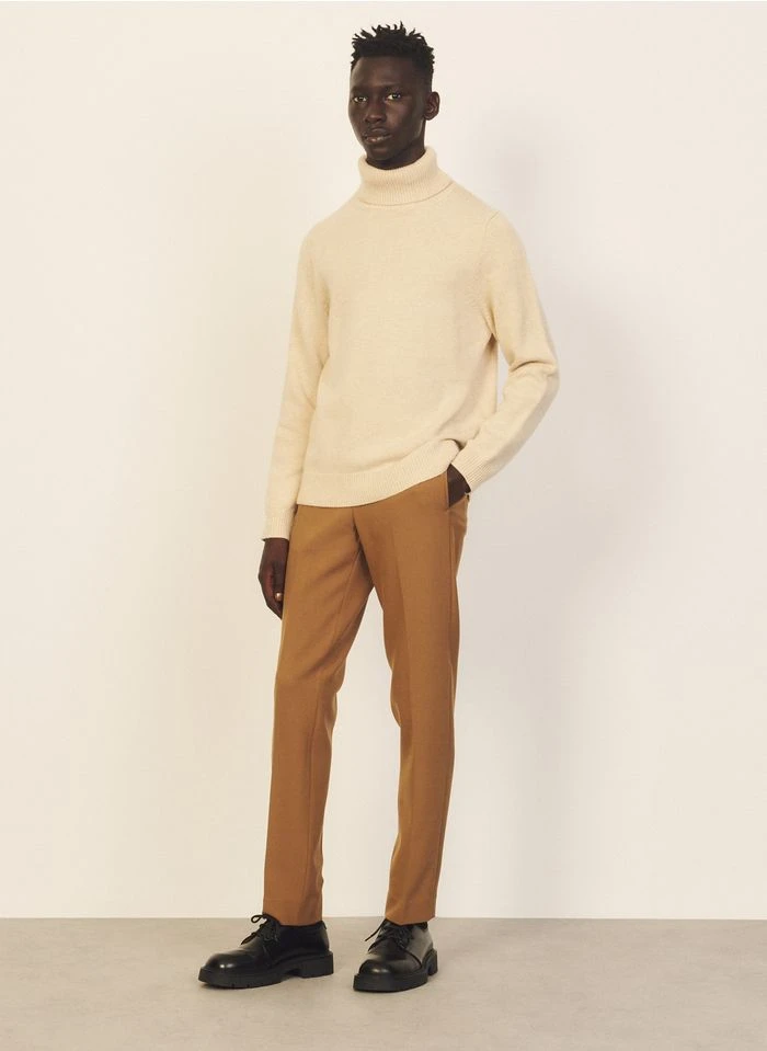 Sandro JERSEY - Rechte Broek | Bruin 5 Sandro JERSEY - Rechte Broek | Bruin - Afbeelding 3