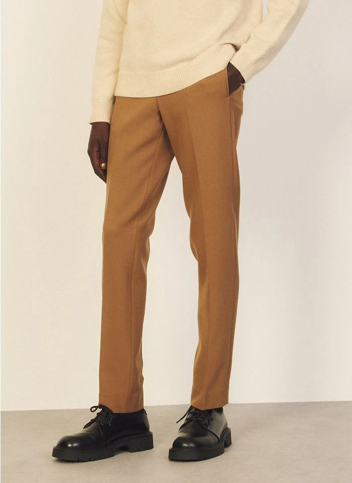 Sandro JERSEY - Rechte Broek | Bruin 4 Sandro JERSEY - Rechte Broek | Bruin - Afbeelding 2