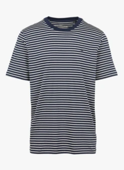 Scotch And Soda Regular-fit T-shirt Van Biologische Katoenmix Met Ronde Hals | Zwart