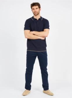 Schott Regular-fit Chino Van Stretchkatoen | Blauw -Havaianas Shop 3592395