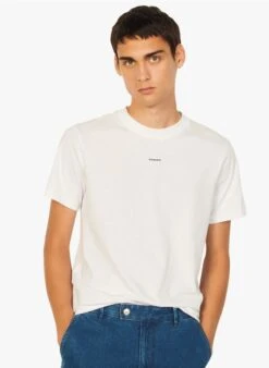 SANDRO TEE - Regular-fit T-shirt Van Biokatoen Met Ronde Hals | Wit -Havaianas Shop 3670505