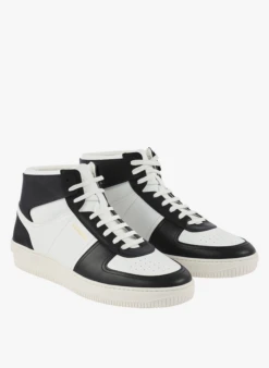 Sandro Hoge, Leren Sneakers | Zwart