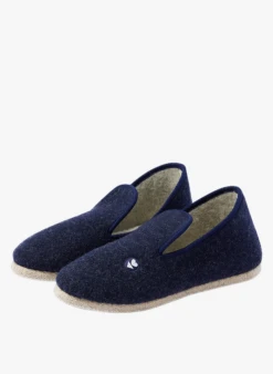 Sloffen Met Wollen Voering | Blauw