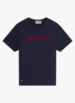 JEAN-F - Katoenen T-shirt Met Ronde Hals | Blauw