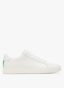 PAUL SMITH Lage, Gladde, Leren Sneakers | Wit