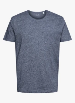 ESPRIT T-shirt Van Jersey Met Chiné-effect | Blauw