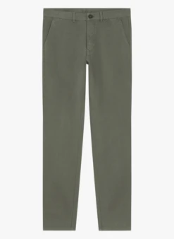 Slim-fit, Katoenen Chino | Kaki