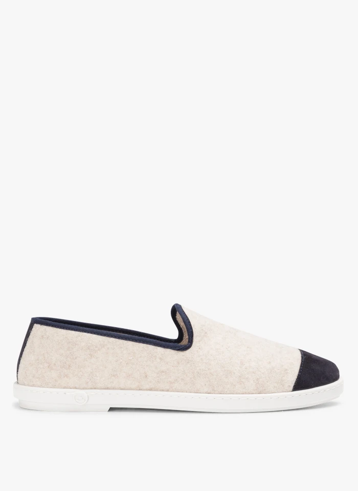 Wollen Sloffen | Blauw 3 Wollen Sloffen | Blauw