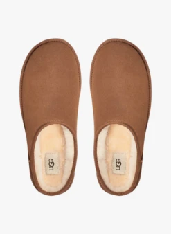 Ugg M CLASSIC SLIP-ON - Leren Sloffen | Beige -Havaianas Shop 3972581