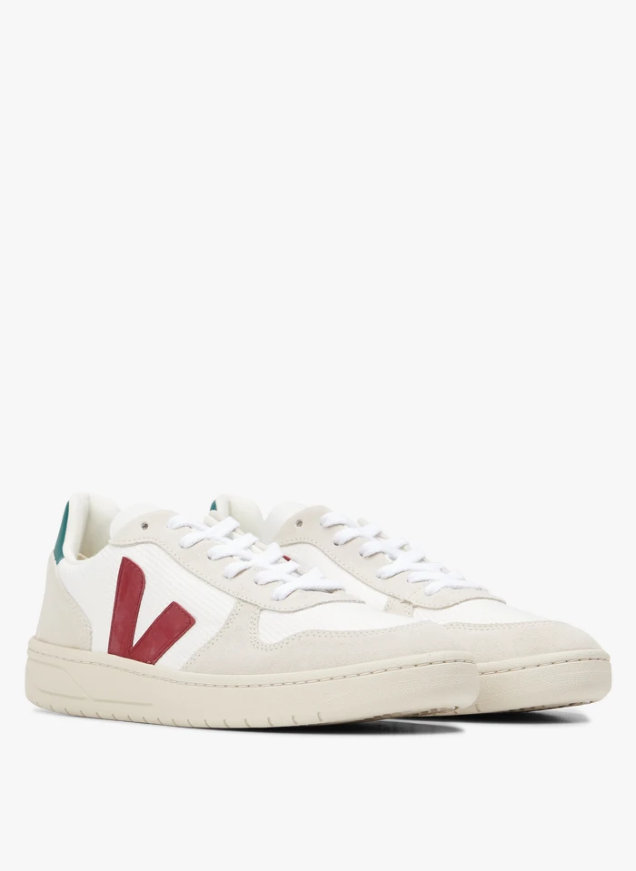 Veja V-10 B-MESH - Lage, Stoffen Sneakers | Wit 4 Veja V-10 B-MESH - Lage, Stoffen Sneakers | Wit - Afbeelding 2