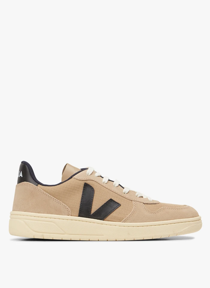 Veja V-10 RIPSTOP - Lage Sneakers Met Ronde Neus | Zwart 3 Veja V-10 RIPSTOP - Lage Sneakers Met Ronde Neus | Zwart