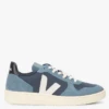 Veja V-10 RIPSTOP - Lage Sneakers Met Ronde Neus | Blauw