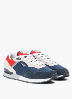 Pepe Jeans LONDON ONE VINTED M - Lage Sneakers Met Vetersluiting | Blauw -Havaianas Shop 4003187