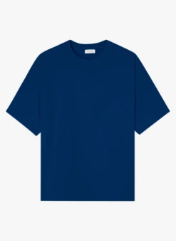 American Vintage FIZVALLEY - Katoenen T-shirt Met Ronde Hals | Blauw