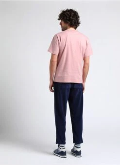 American Vintage PADOW - Katoenen Geribde Broek | Blauw -Havaianas Shop 4016734