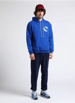 American Vintage PADOW - Katoenen Geribde Broek | Blauw -Havaianas Shop 4016755