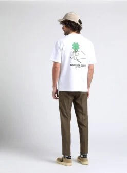 Samsoe Samsoe GOOD LUCK - Ruimvallend, Katoenen T-shirt Met Zeefdruk | Wit 13 Samsoe Samsoe GOOD LUCK - Ruimvallend, Katoenen T-shirt Met Zeefdruk | Wit -Havaianas Shop 4016783