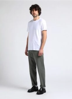 Selected T-shirt Van Katoenmix Met Ronde Hals | Wit -Havaianas Shop 4017006