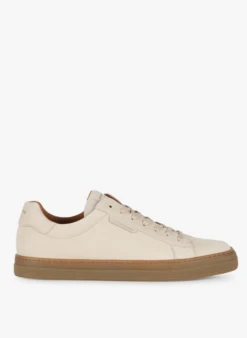 SCHMOOVE SPARK CLAY - Lage, Leren Sneakers | Beige