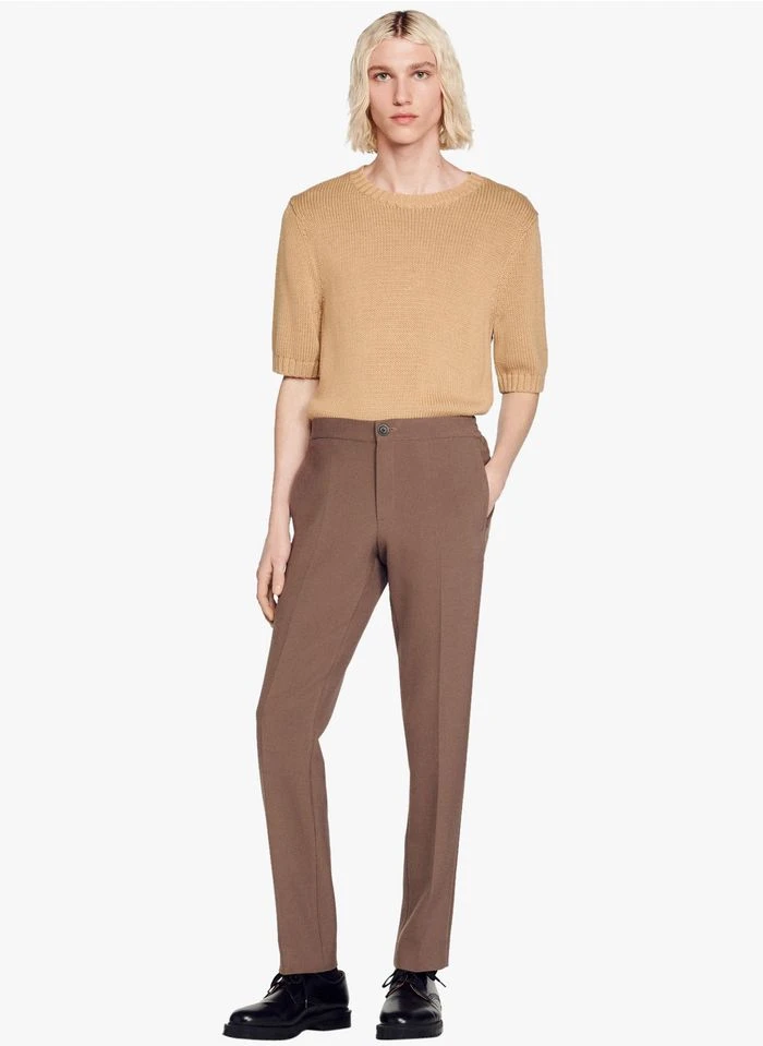 Sandro JERSEY - Rechte Broek | Beige 5 Sandro JERSEY - Rechte Broek | Beige - Afbeelding 3
