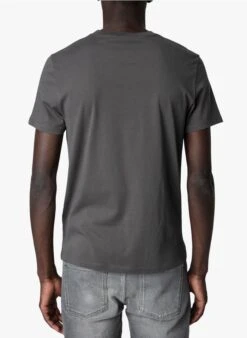 Zadig & Voltaire TOMMY - Katoenen T-shirt Met Ronde Hals | Grijs -Havaianas Shop 4042522