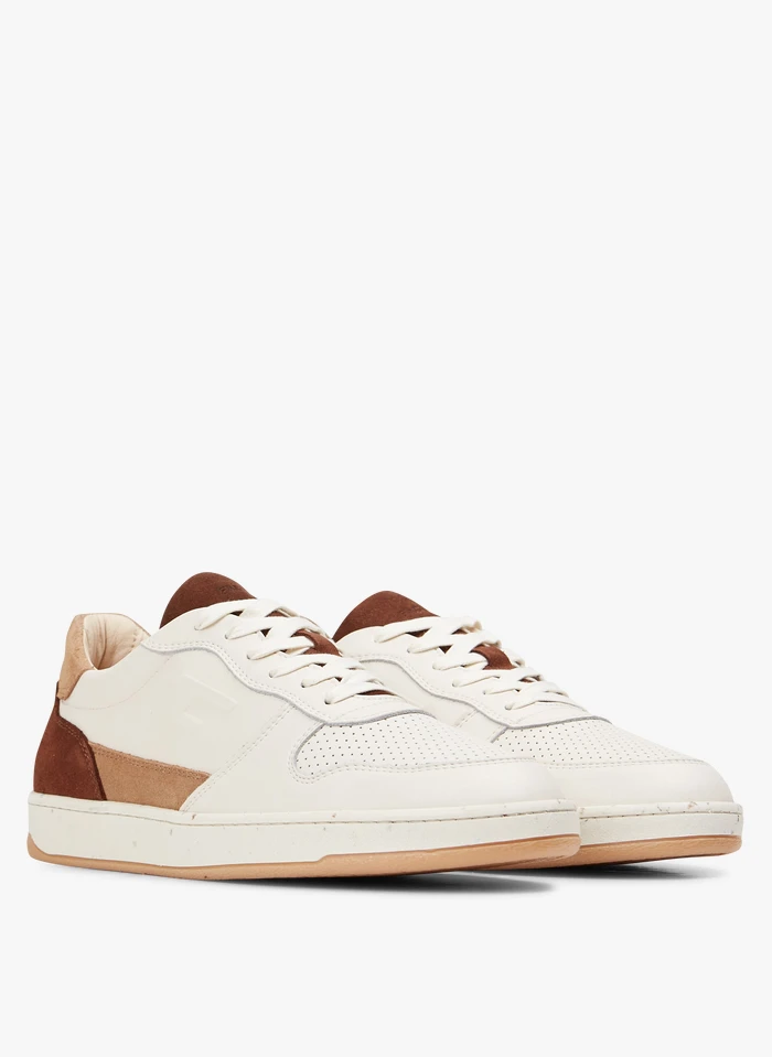 Faguo ALDER - Lage, Leren Sneakers | Beige 4 Faguo ALDER - Lage, Leren Sneakers | Beige - Afbeelding 2