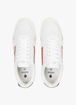 Faguo HAZEL - Lage, Leren Sneakers | Wit -Havaianas Shop 4052833