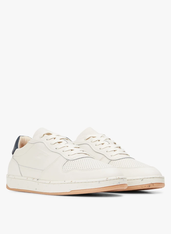 Faguo ALDER - Lage, Leren Sneakers | Blauw 4 Faguo ALDER - Lage, Leren Sneakers | Blauw - Afbeelding 2