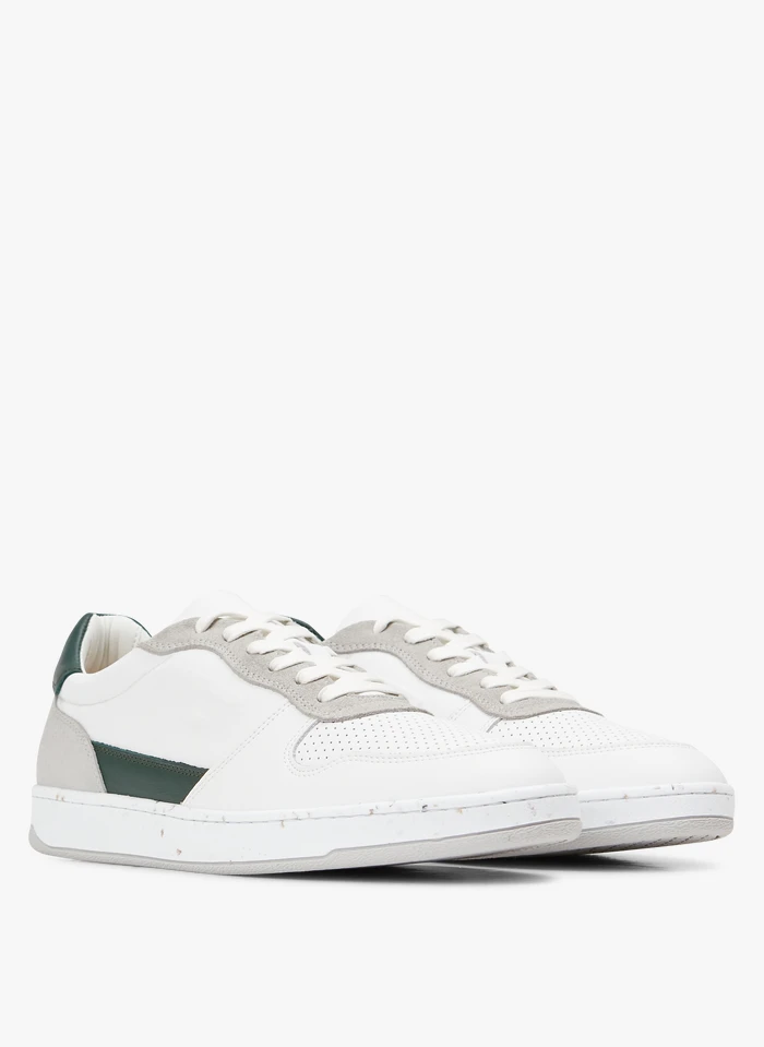 Faguo ALDER - Lage, Leren Sneakers | Wit 4 Faguo ALDER - Lage, Leren Sneakers | Wit - Afbeelding 2