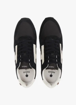 Faguo ELM - Lage, Leren Sneakers | Zwart -Havaianas Shop 4052848