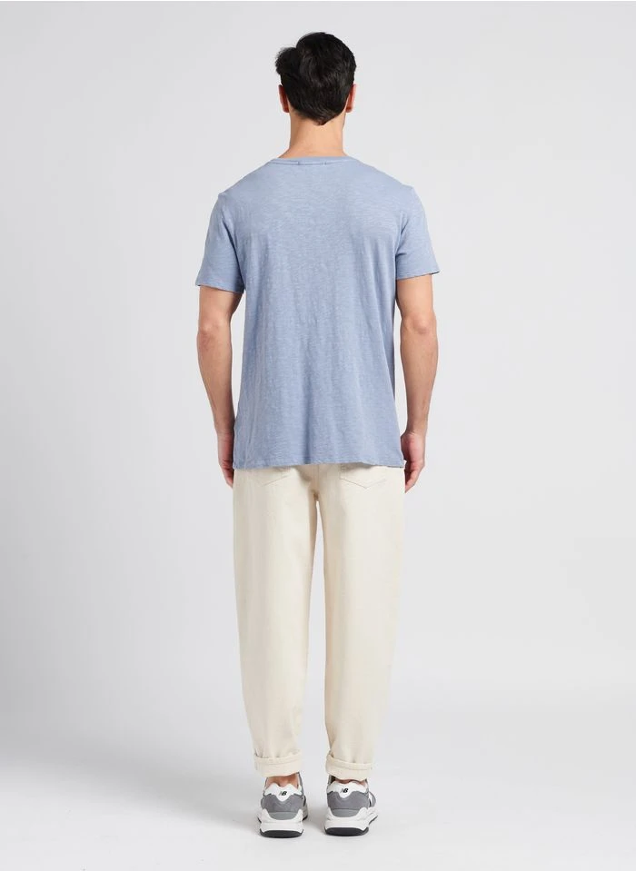 American Vintage BYSAPICK - Regular-fit, Katoenen T-shirt Met Ronde Hals | Blauw 6 American Vintage BYSAPICK - Regular-fit, Katoenen T-shirt Met Ronde Hals | Blauw - Afbeelding 4