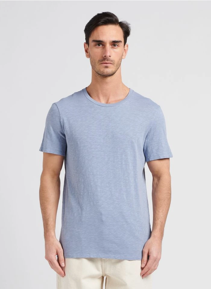 American Vintage BYSAPICK - Regular-fit, Katoenen T-shirt Met Ronde Hals | Blauw 4 American Vintage BYSAPICK - Regular-fit, Katoenen T-shirt Met Ronde Hals | Blauw - Afbeelding 2