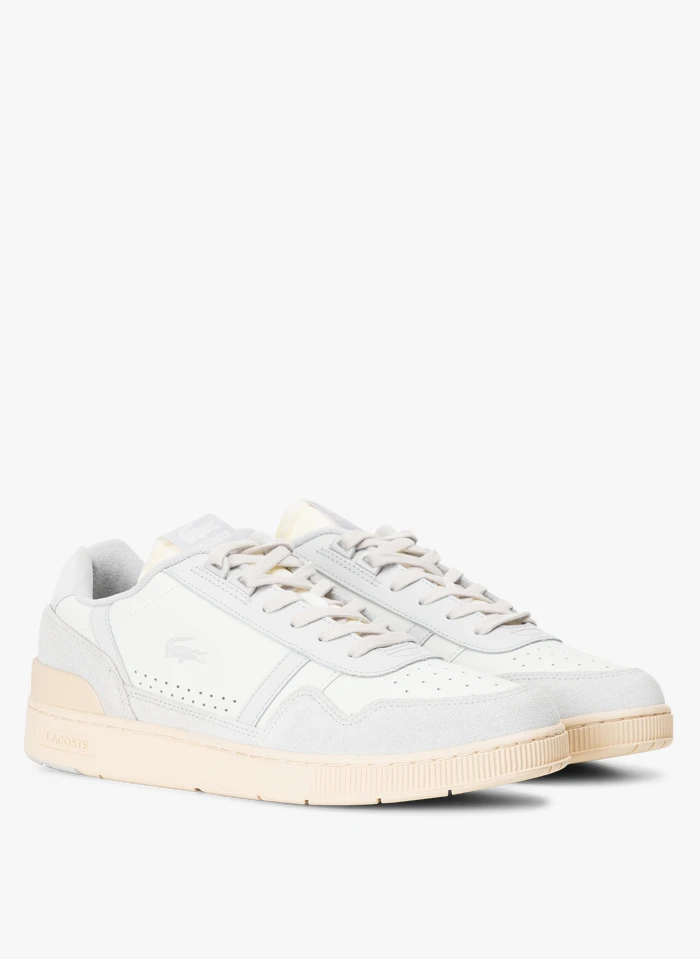 Lacoste Lage, Tweekleurige Schoenen Van Gemengd Leer | Wit 4 Lacoste Lage, Tweekleurige Schoenen Van Gemengd Leer | Wit - Afbeelding 2