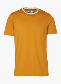 Farah MEADOWS - Regular-fit T-shirt Van Piquékatoen Met Ronde Hals | Bruin