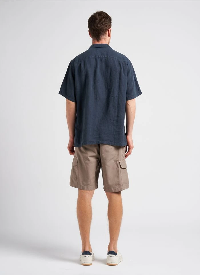 Faguo ALDER - Lage, Leren Sneakers | Blauw 7 Faguo ALDER - Lage, Leren Sneakers | Blauw - Afbeelding 5