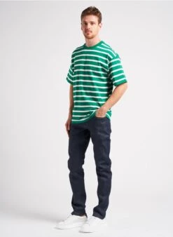 Minimum KILA - Regular-fit, Gestreept T-shirt Van Biokatoen Met Ronde Hals | Groen 8 Minimum KILA - Regular-fit, Gestreept T-shirt Van Biokatoen Met Ronde Hals | Groen -Havaianas Shop 4081966